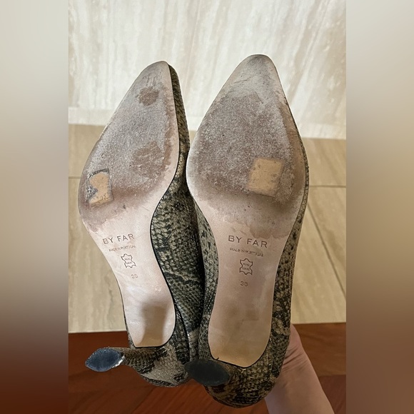 By Far Stevie Booties in Snake Printed Leather - Picture 10 of 12